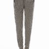 Houndstooth Print Jogger Pants