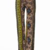 Tan Tribal Print Boho Palazzo Pants