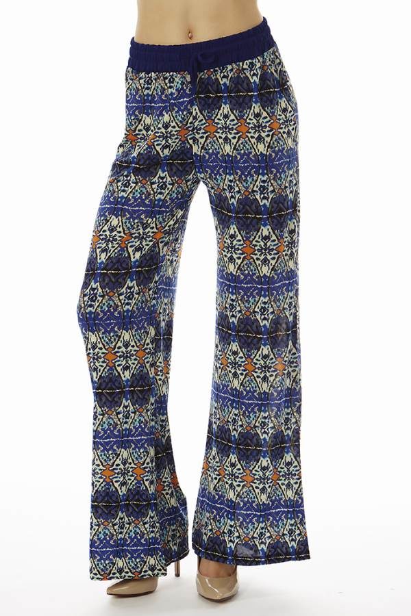 Navy Kaleidoscope Palazzo's