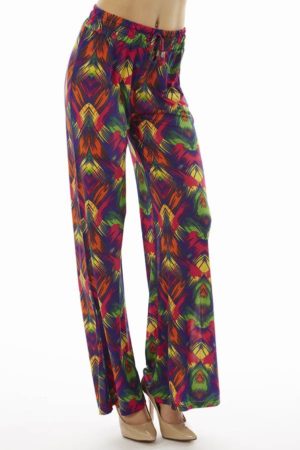 Vibrant Tropical Palazzo Pants