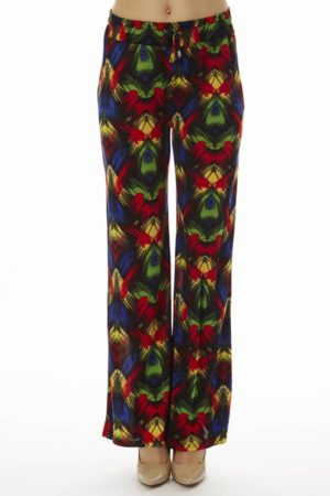 Vibrant Tropical Night Palazzo Pants