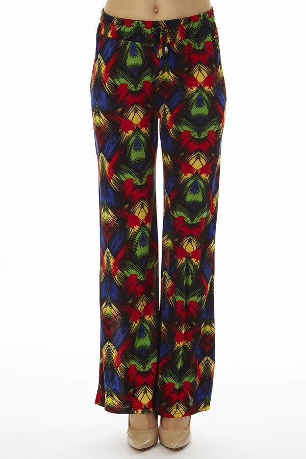 Vibrant Tropical Night Palazzo Pants