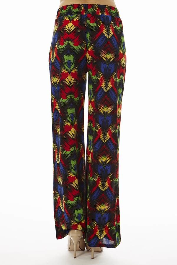 Vibrant Tropical Night Palazzo Pants