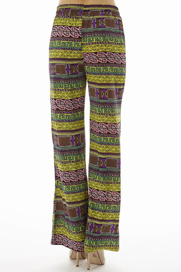 Vibrant Tribal Wide Leg Palazzo's