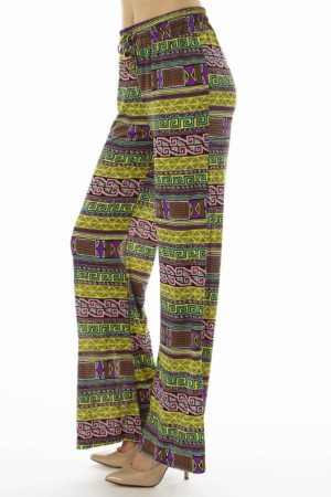 Vibrant Tribal Wide Leg Palazzo's