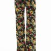 Flared Floral Wide Leg Pants