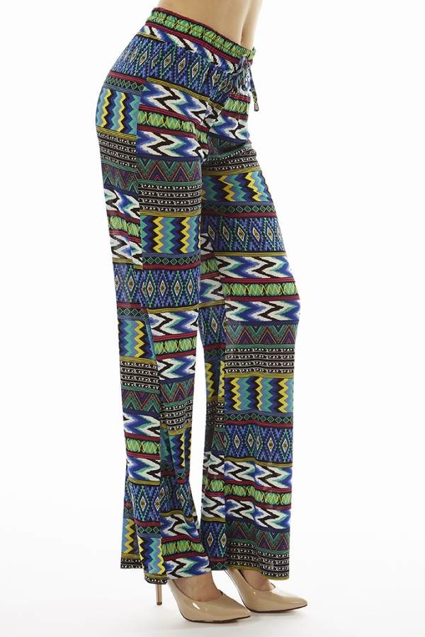 Tribal Palazzo Print Bottoms