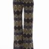 Purple Kaleidoscope Print Palazzo Pants