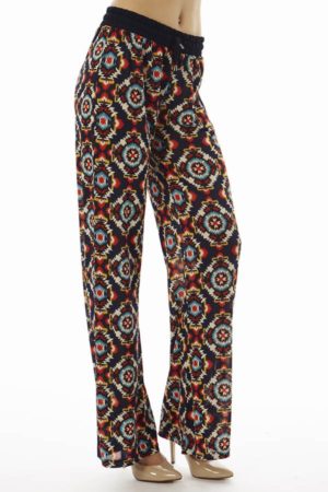 Tribal Aztec Print Palazzo Pants