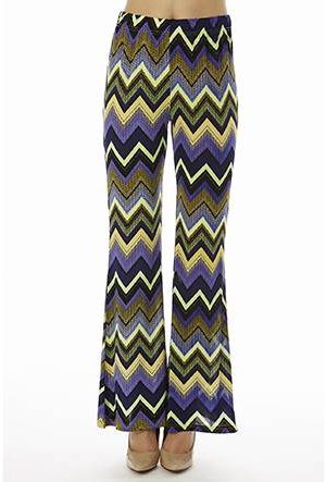 Purple Zig-Zag Bell Bottoms