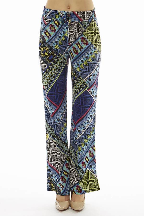 Tribal Vibrant Patch Print Palazzo's