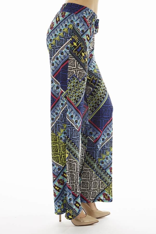 Tribal Vibrant Patch Print Palazzo's
