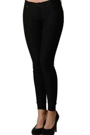 Black Stretchy Slim Fit Pants