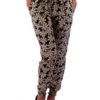 Black & White Daisy Print Harem Pants