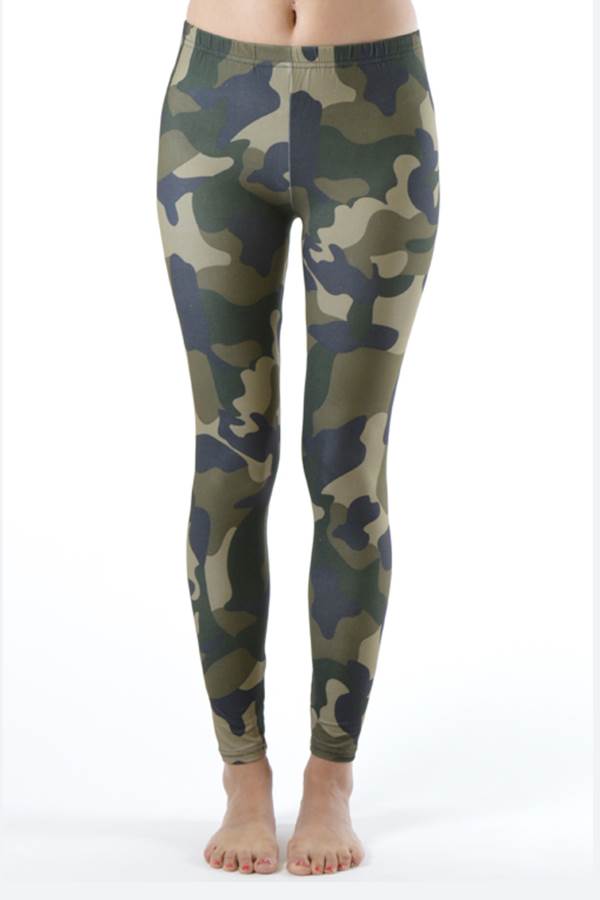 Army Camo Print Ankle Leggings - Fashion Outlet NYC