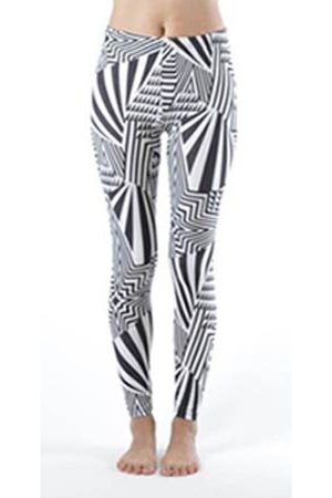 Wholesale Black & White Horizon Footless Leggings (Assorted Bundle S-M-L)