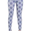 Blue Vintage Royalty Blue Microfiber Leggings