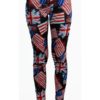 UK and USA Graffiti Rebel Flag Leggings