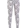 Vintage Flair Black Microfiber Leggings