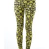 Funky Yellow Tribal Plus Size Ankle Leggings