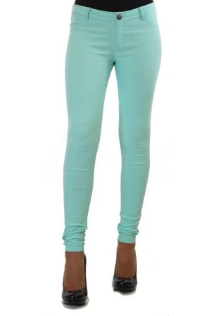 Green Stretchy Slim Fit Pants Wholesale (Assorted Bundle S-M-L)
