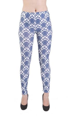 Wholesale Blue Vintage Royalty Blue Microfiber Leggings (Assorted Bundle S-M-L)