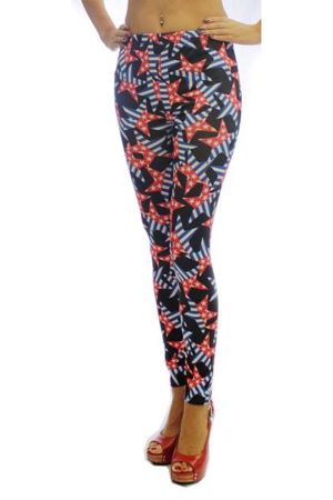 Star Spangled USA Ankle Length Leggings Wholesale (Assorted Bundle S-M-L)