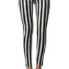 Striped Black and White Skinny Jeans