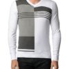 Men's Polar L.Grey And Black V Neck Sweater