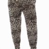 Leopard Print Plus Size Soft Pants