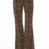 Leopard Print Wide Leg Palazzo Pants
