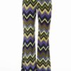 Women’s Purple Zig-Zag Palazzo Pants