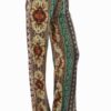 Boho Hippie Tribal Print Flare Pants