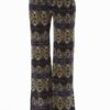 Kaleidoscope Print Purple Palazzo Pants