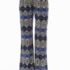 Navy Kaleidoscope Palazzo Pants