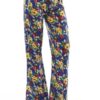 Floral Wide Leg Blue Bell Bottom Palazzo