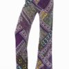 Purple Patches Tribe Flare Leg Palazzo