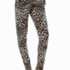 Purple Highlighted Leopard Print Joggers