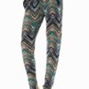 Vibrant Ocean Floor Chevron Jogger Pants