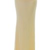 Fold Over Tan Maxi Skirt