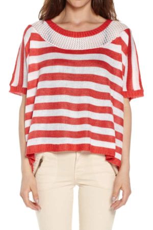 Red Knitted T-Shirt