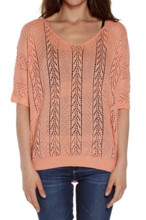 Peach Knited Pullover