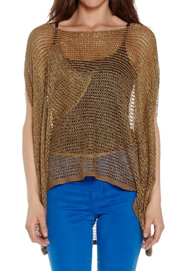 Freeform Mesh Top Brown