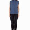 Knitted Royal Blue Sleeveless  Cardigan