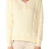 Knit Yellow Pointelle Sweater