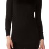 Black Crew Neck Tunic Sweater
