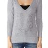 Ferocious Tiger Light Grey Deep V-neck