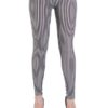 Black & White Vertical Striped Ankle Leggings