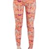 Orange Funky African Print Leggings