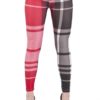 Plaid Microfiber Red & Black Patch Leggings
